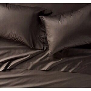 Queen 600 Thread Count Sateen Sheet Set Dark Fig - Casaluna NEW
